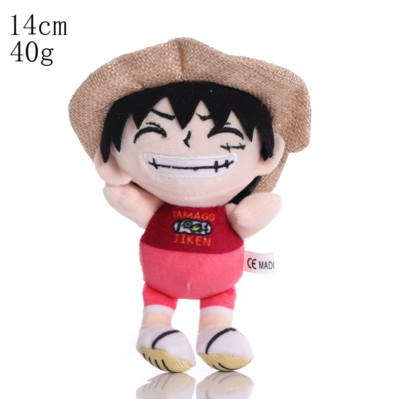 One Piece Anime Figure Luffy Stuffed Plush Doll Toy Bedroom Decoration for Kid X