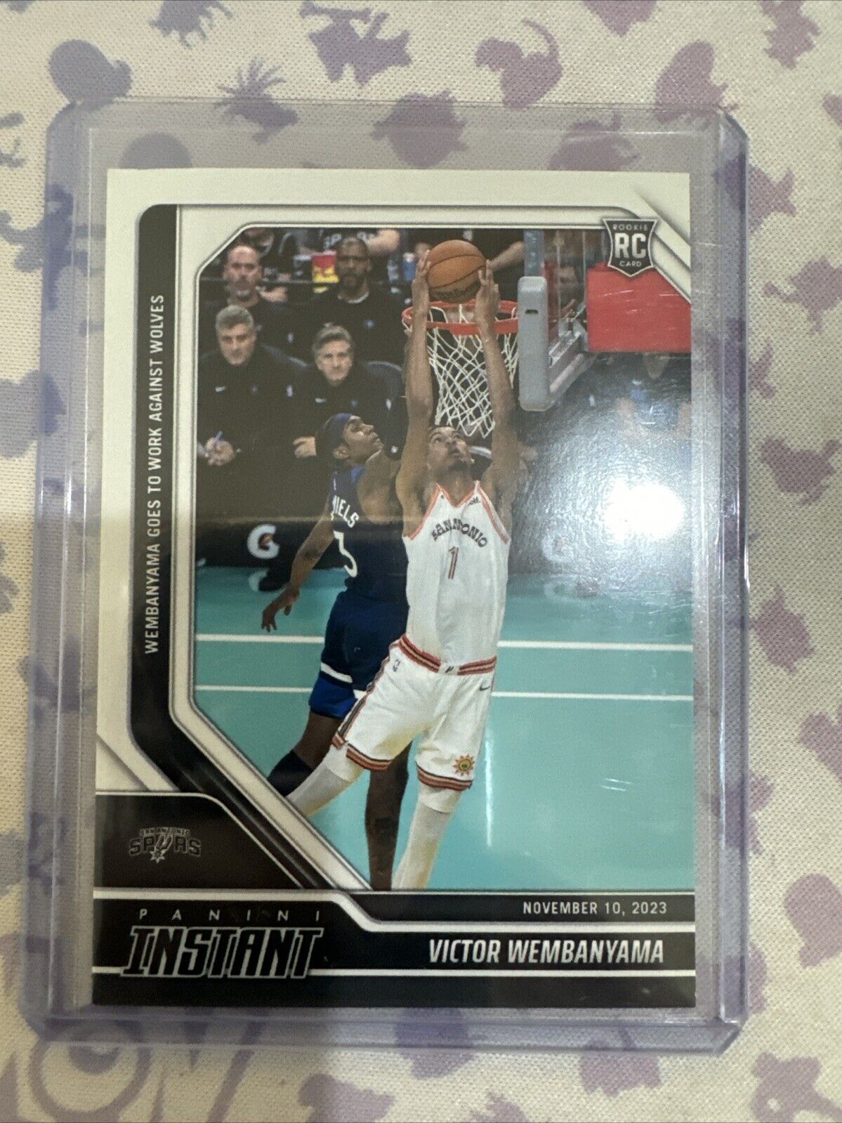 Victor Wembanyama 2023-24 Panini #60 NBA Rookie Basketball Card Spurs 1 of 6522