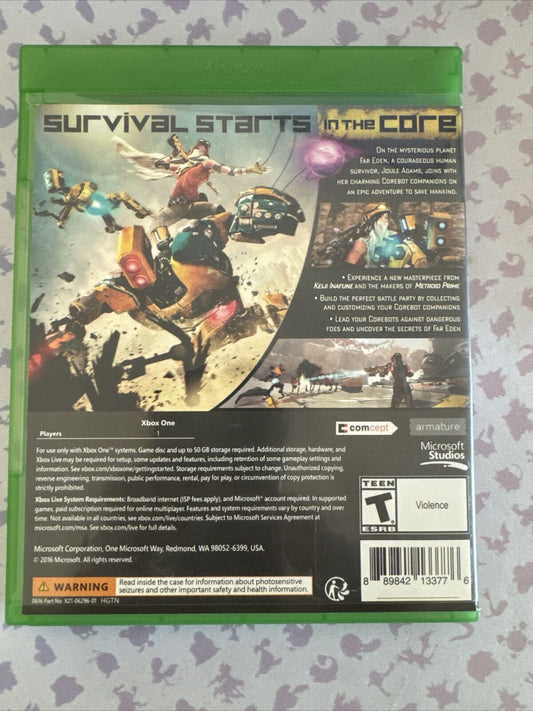 ReCore (Microsoft Xbox One, 2016) Complete In Box
