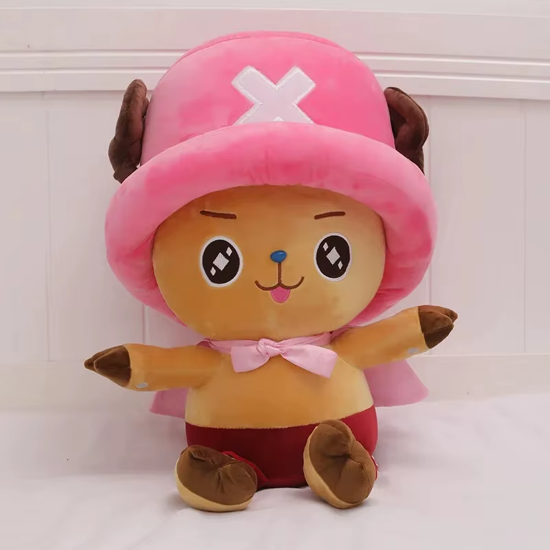 One Piece Anime Figure Luffy Stuffed Plush Doll Toy Bedroom Decoration for Kid X