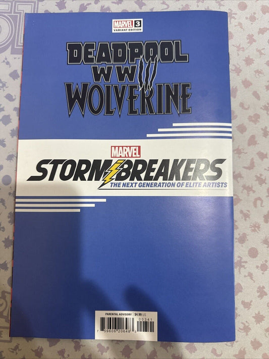 Marvel Comics ‘Deadpool & Wolverine: WWIII’ #3 (2024) Stormbreakers Variant