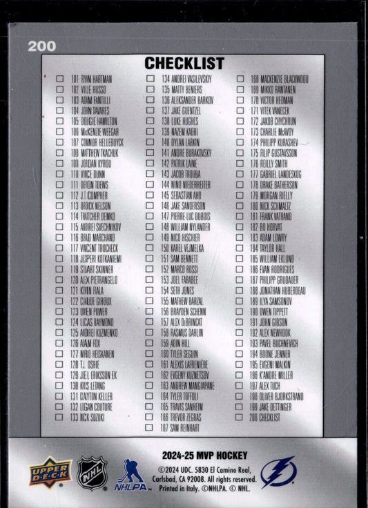 2024-25 Upper Deck MVP - #200 Mikhail Sergachev