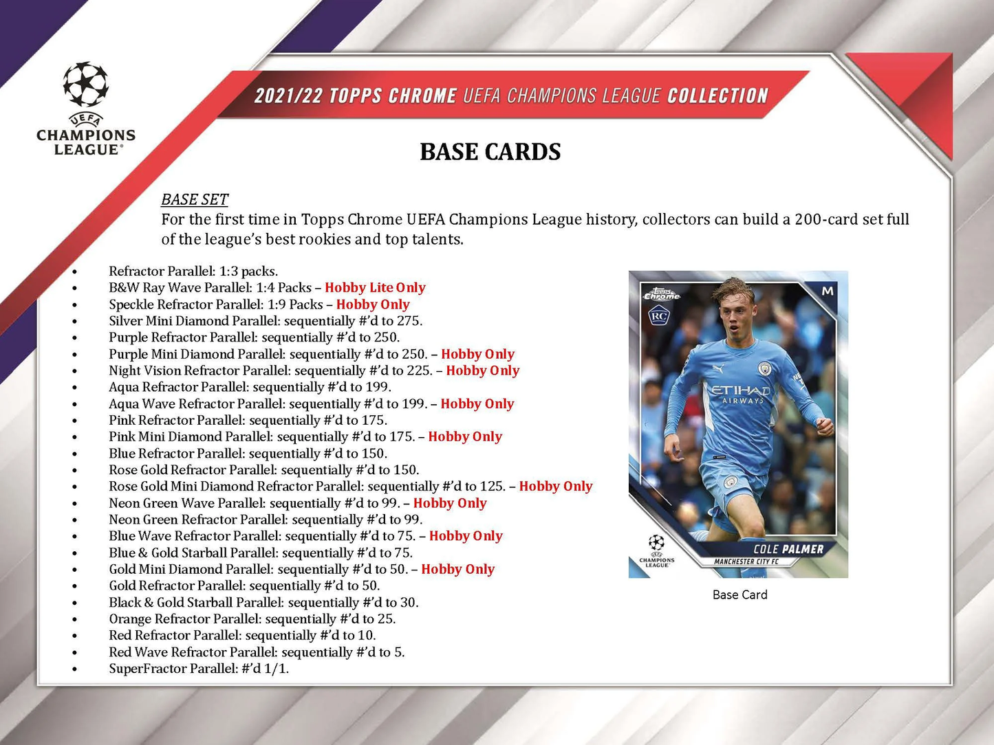 2021-22 UEFA Champions League Chrome Soccer Hobby Box