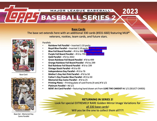 2023 Series 2 Baseball Value Box