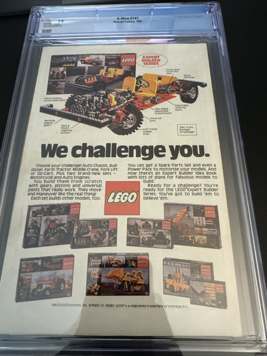 X-Men #141 Newsstand Uncanny Marvel Comics 1981 CGC 7.0 WHITE Pages