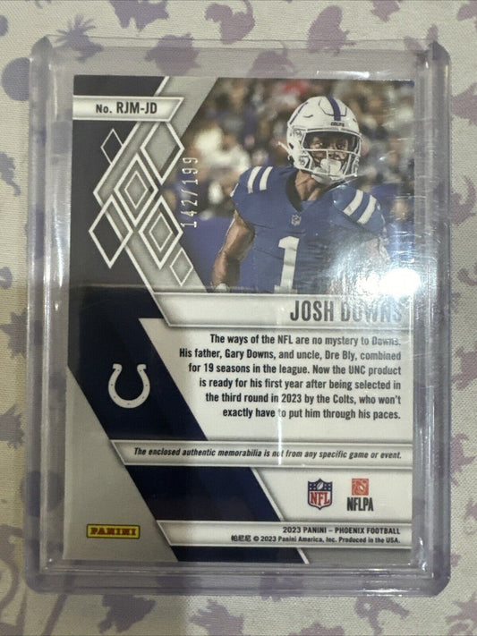 2023 Panini Phoenix - Rookie Jumbo Memorabilia #RJM-JD Josh Downs /199 (MEM, RC)