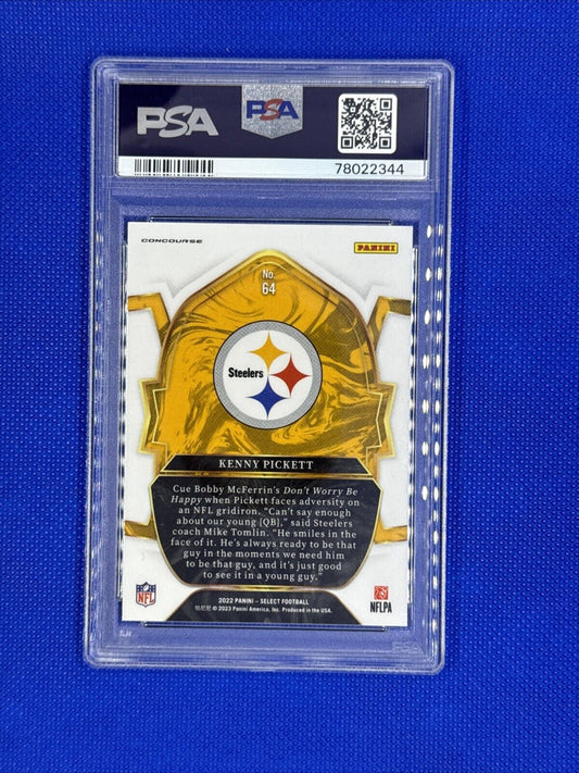 2022 Select Kenny Pickett Concourse Base Rookie #64 PSA 9 Mint