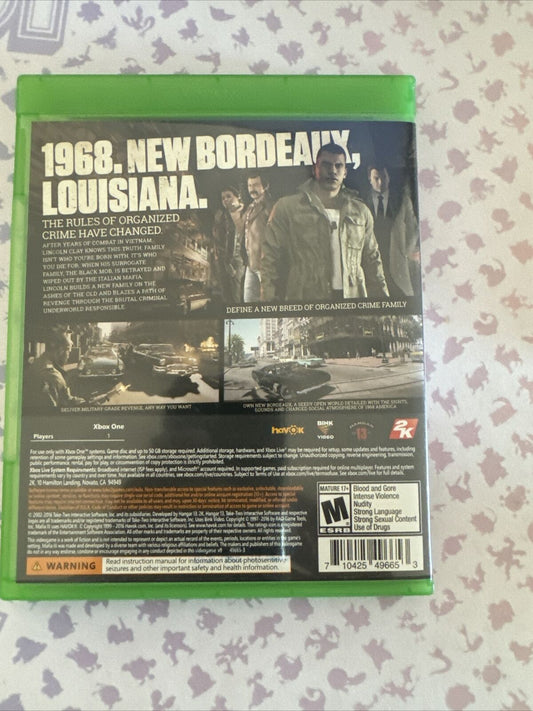 Mafia III - Microsoft Xbox One Complete In Box