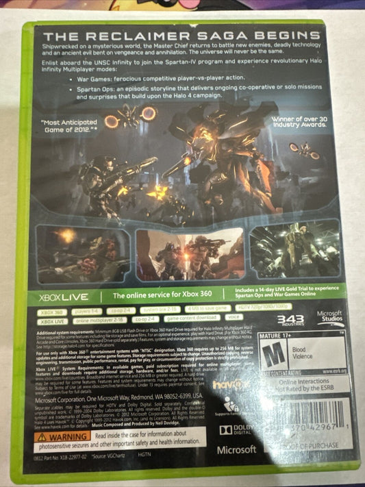 Halo 4 (Microsoft Xbox 360, 2012)