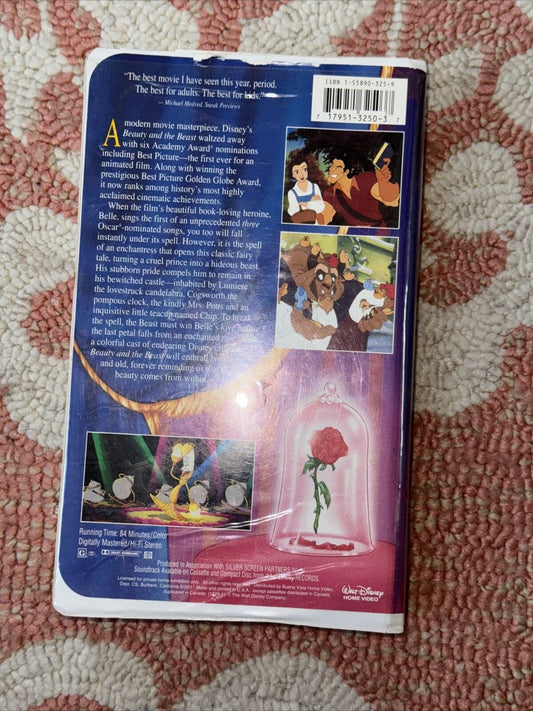 Beauty and the Beast (VHS Tape, 1992) Black Diamond