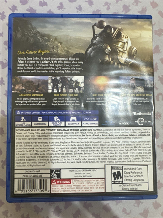 Fallout 76 - Sony PlayStation 4 Complete In Box