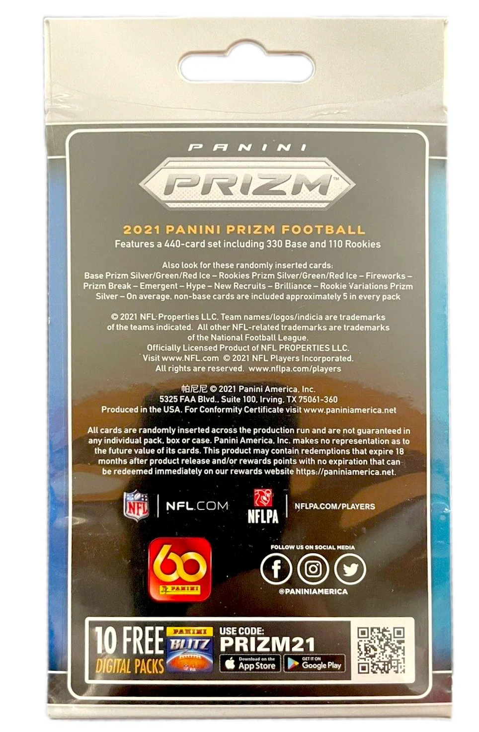 2021 Prizm Football Hanger Box