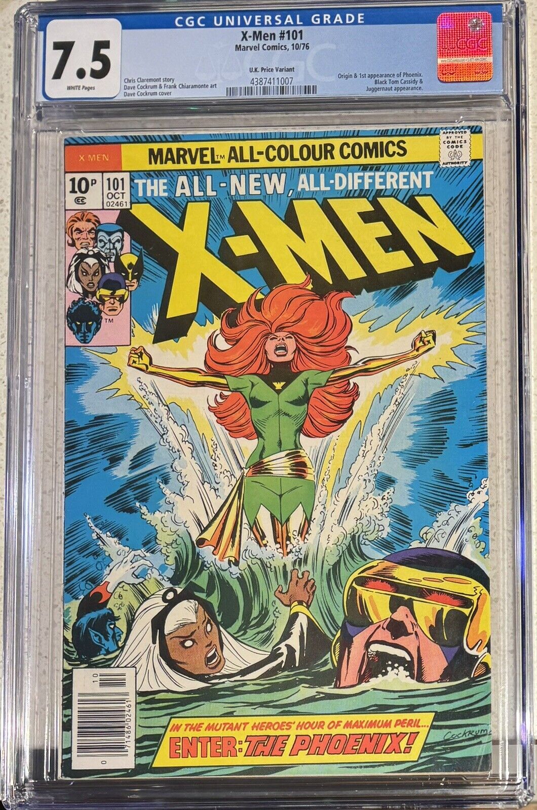 X-Men #101 CGC 7.5 Origin and First Appearance Phoenix 1976