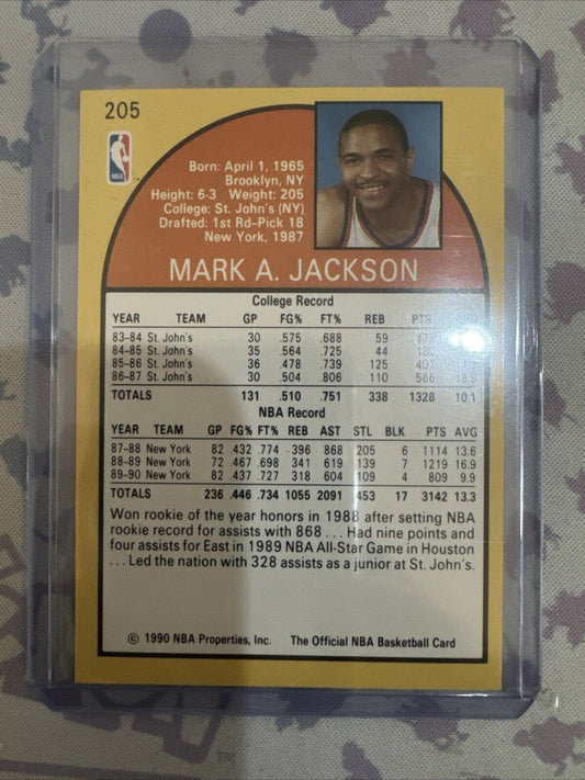 1990-91 NBA Hoops - #205 Mark Jackson