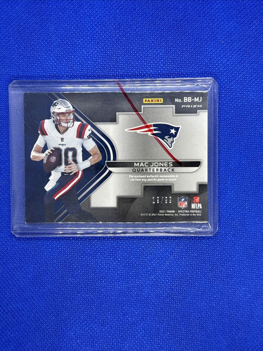 2021 Panini Spectra - Building Blocks #BB-MJ Mac Jones /99 (MEM, RC)