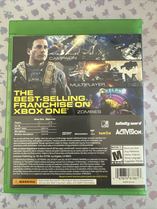Call of Duty: Infinite Warfare (Xbox One, 2016) Complete In Box