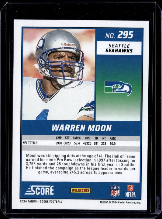 2024 Score - #295 Warren Moon (Red Zone) /20