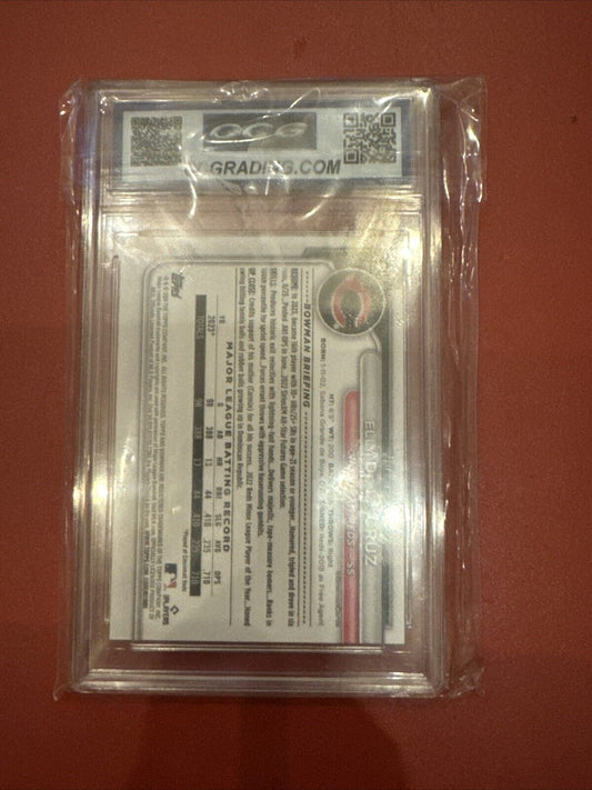 2024 Bowman Elly De La Cruz Rookie Graded CCG Gem Mint 10!