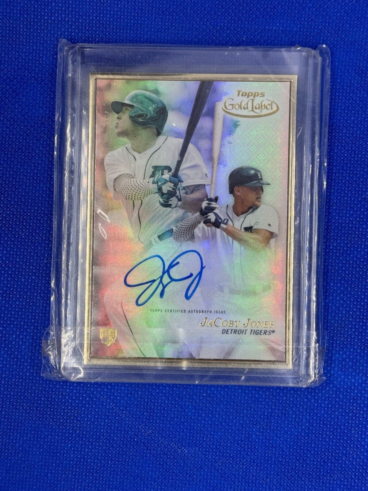 2017 Topps Gold Label - Gold Framed Autographs #FA-JJO Jacoby Jones (AU)