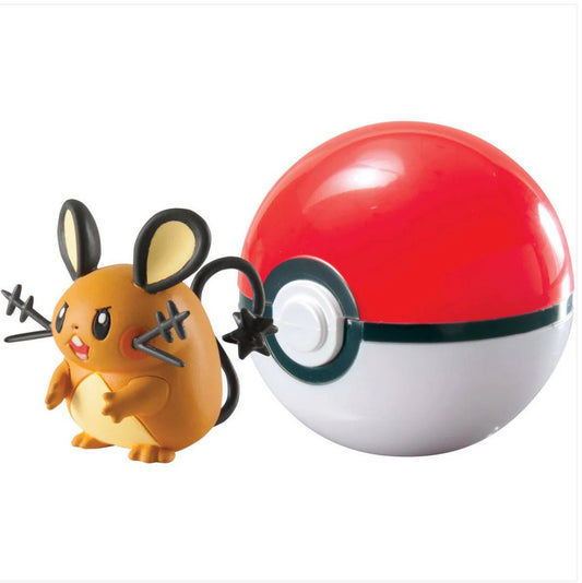 ⚡⚡Pokemon Tomy Clip n Carry Pokeball Figure and Ball Set (Dedenne/Pokeball)