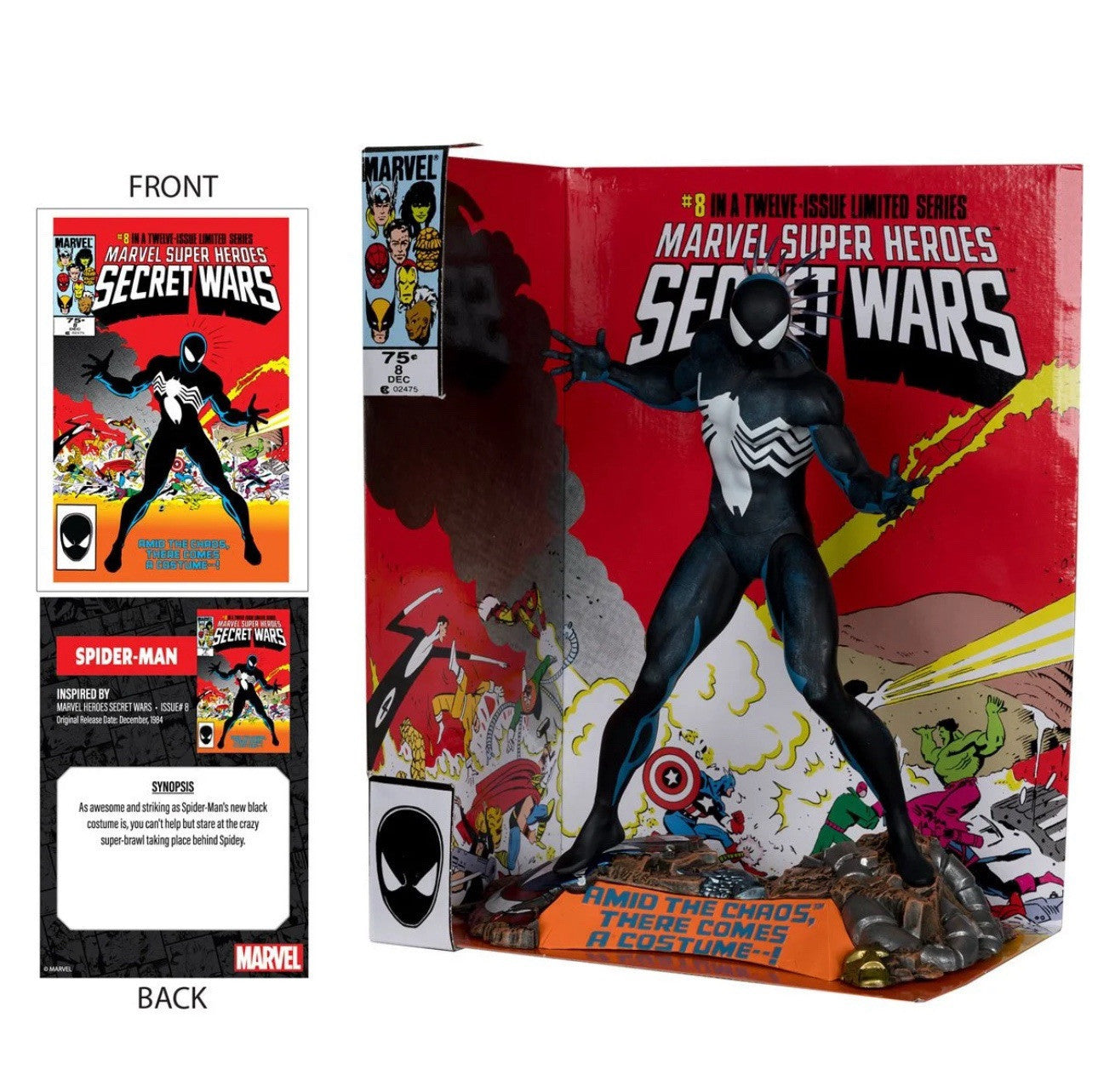 Spider Man Marvel Super Heroes Secret Wars #8 1:6 Scale Posed FIGURE