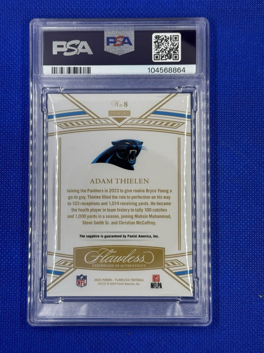 2023 Panini Flawless Adam Thielen Sapphire 1/15 Ssp PSA 6