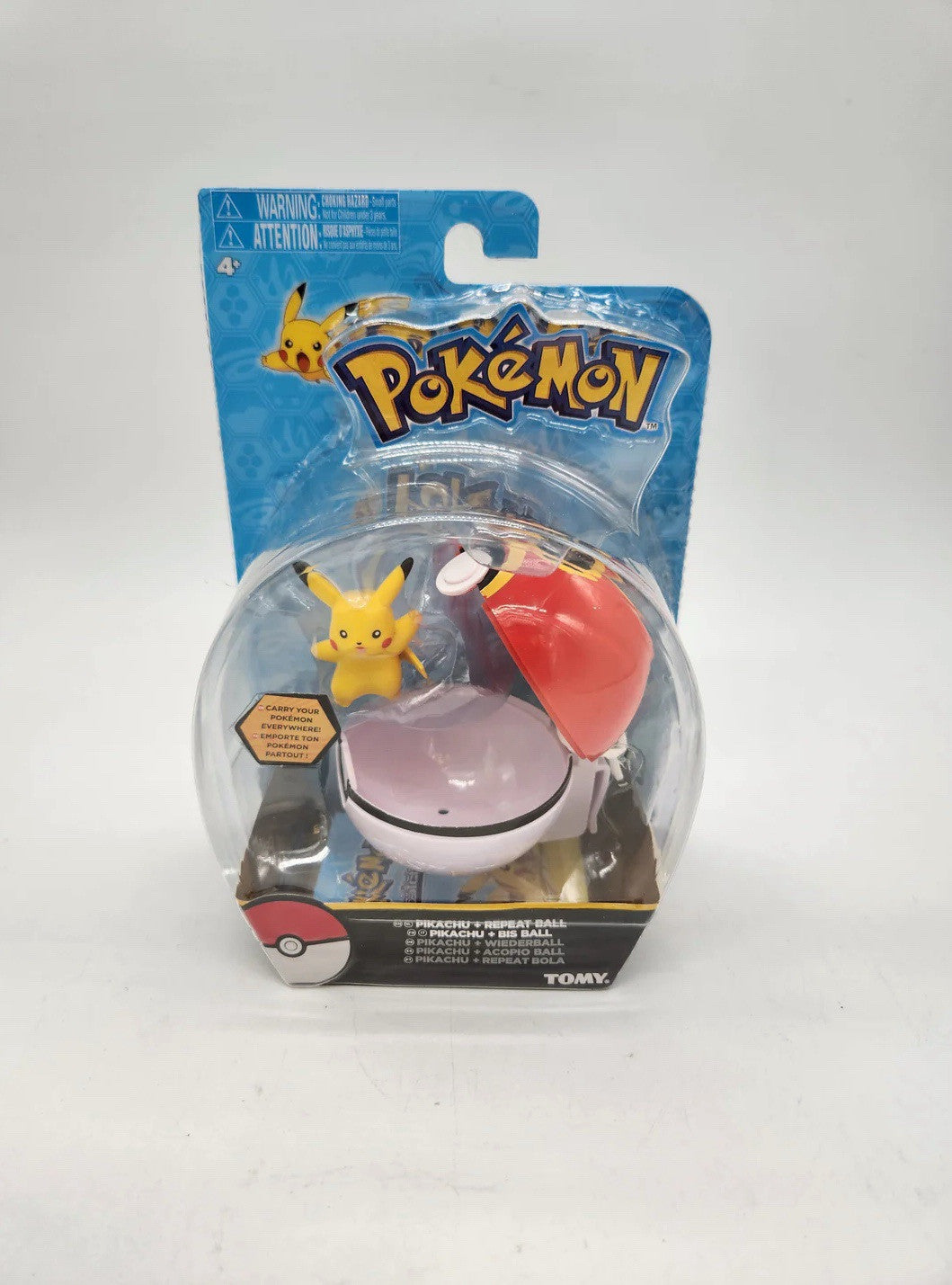 Pokemon Clip 'n Carry Poke Ball, Pikachu and Repeat Ball NEW