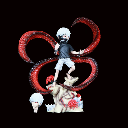 18Cm Tokyo Ghouls Kaneki Ken Centipede Q Edition Anime Figure Model Statue Boys 