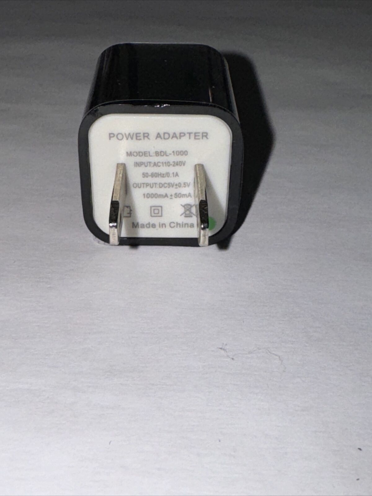 1A USB Wall Charger Plug AC Home Power Adapter for iPhone  Samsung Android BLK