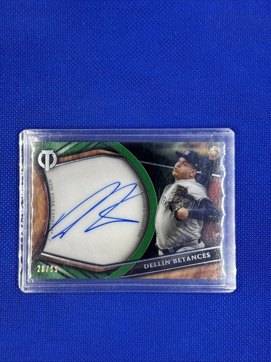 2018 Topps Tribute Tribute Auto Green /99 Dellin Betances #TA-DB Auto