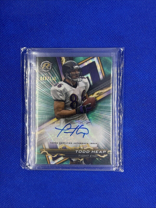 Todd Heap 2023 Topps Composite #RA-THE AUTO Teal Surge Ravens #/149