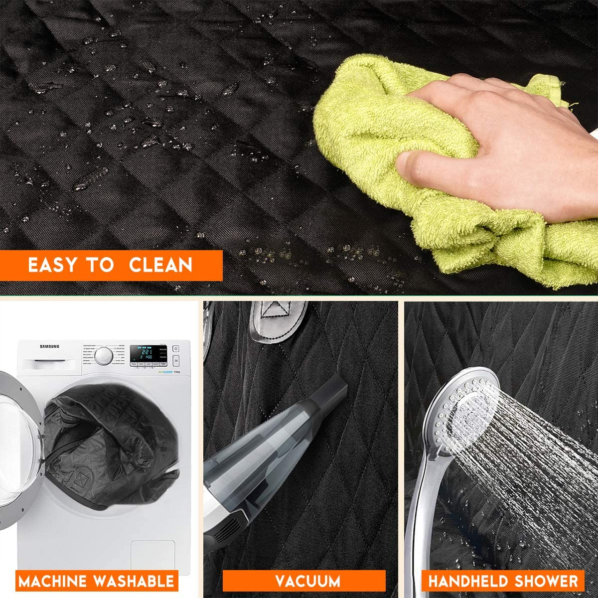 Dog Car Seat Cover, Back Seat Cover for Dogs Pet Car Seat Protector Waterproof B