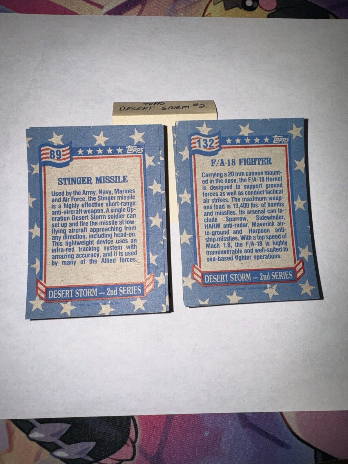 1991 Topps Desert Storm Trading Cards Complete Series 1 & 2  #1-176 US Army