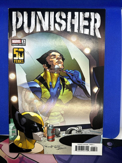 PUNISHER #3 *NM OR BETTER!* (MARVEL, 2024)  50 YEARS OF WOLVERINE VARIANT!