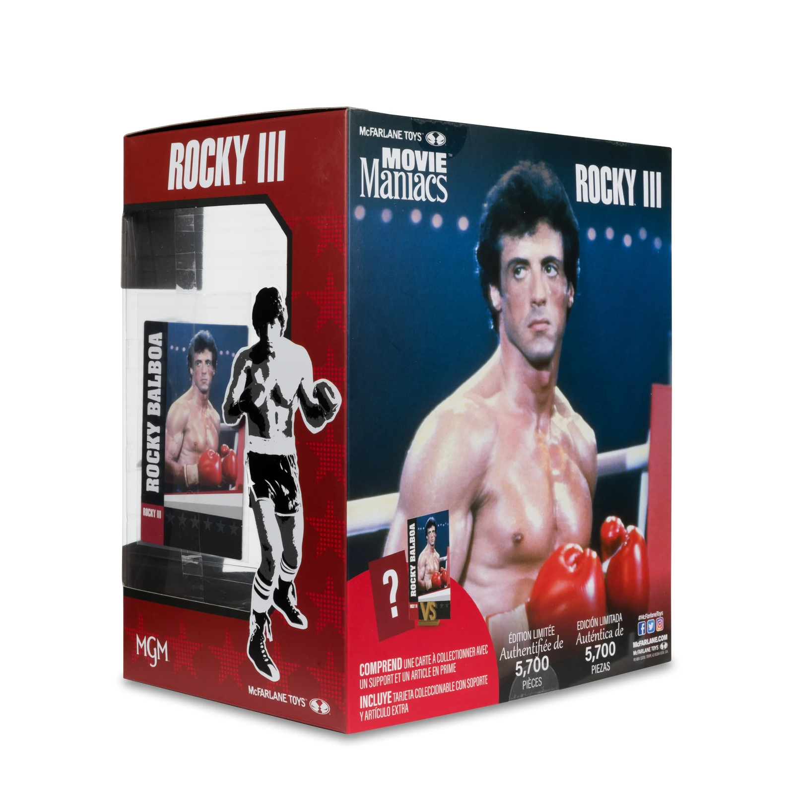 Rocky Balboa (Movie Maniacs: Rocky III) 6" Posed Figure -