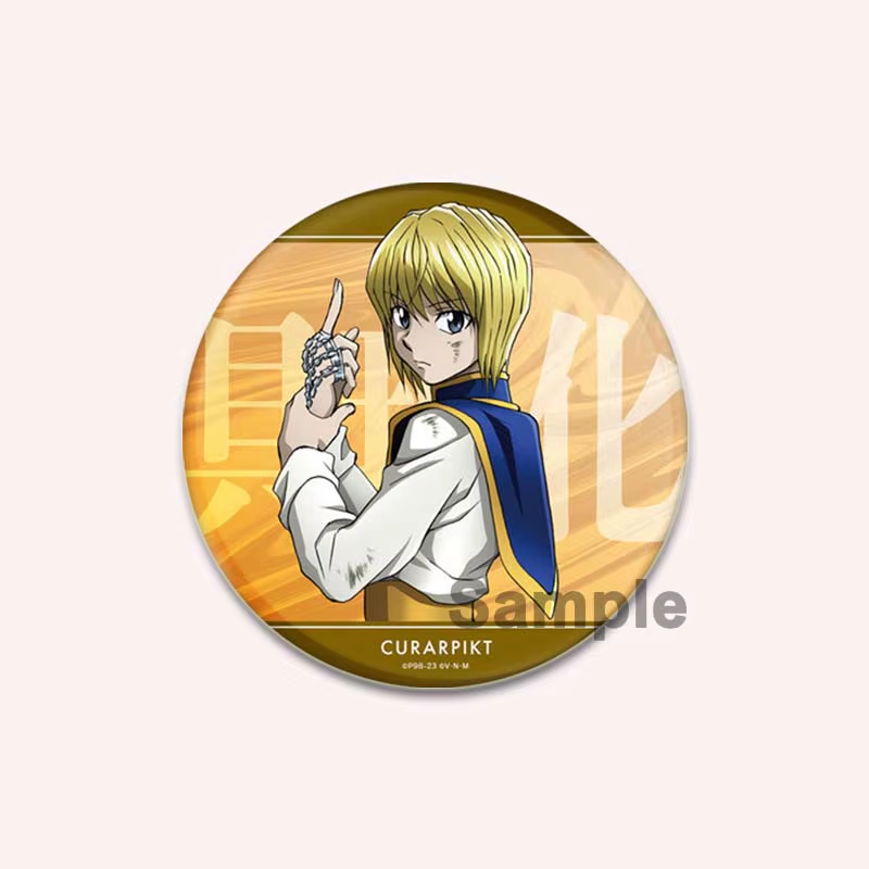 Anime Hunter X Hunter Brooches Gon Killua Kurapika Leorio Cartoon Pins Backpack 