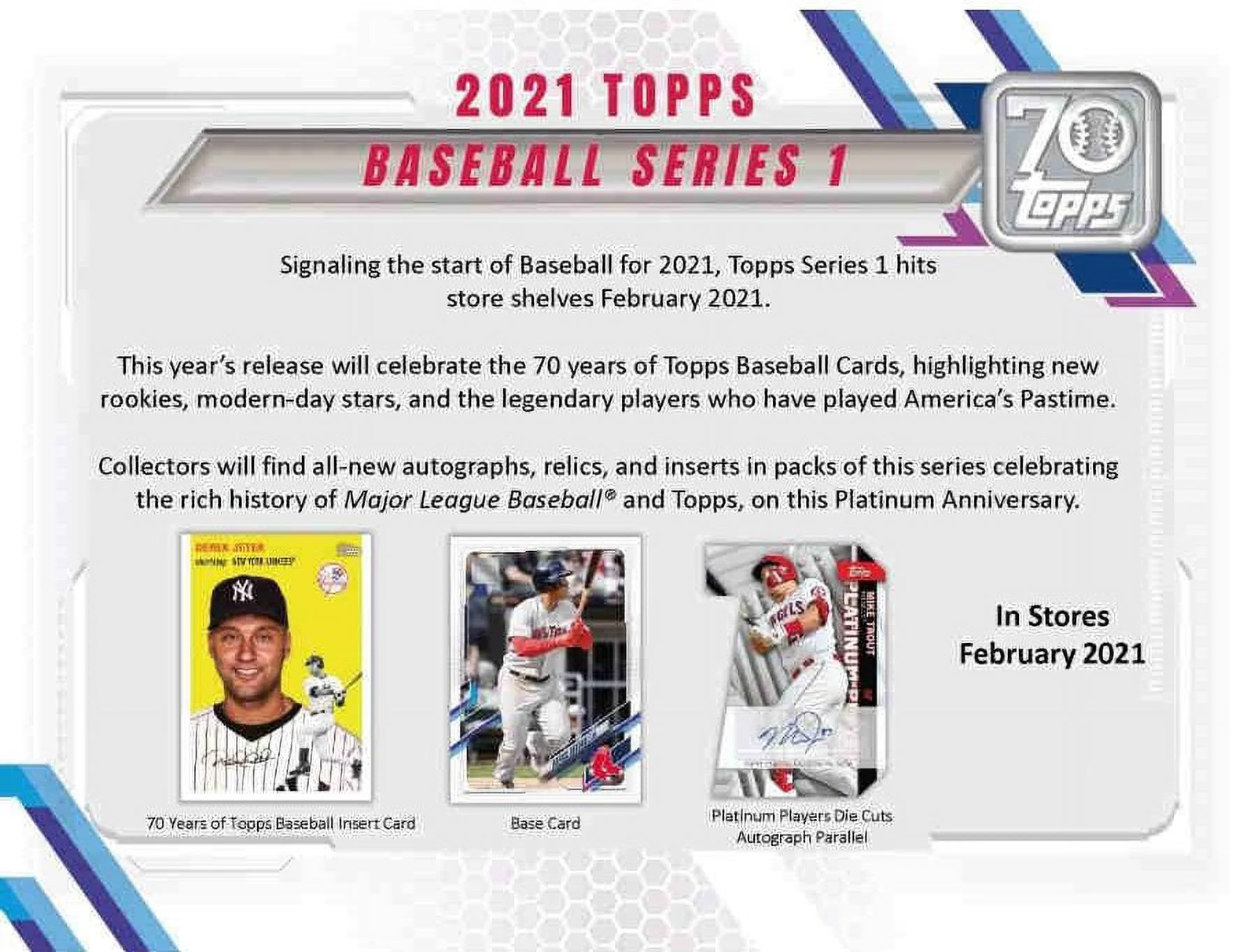 2021 Series 1 Baseball Blaster Trading Cards