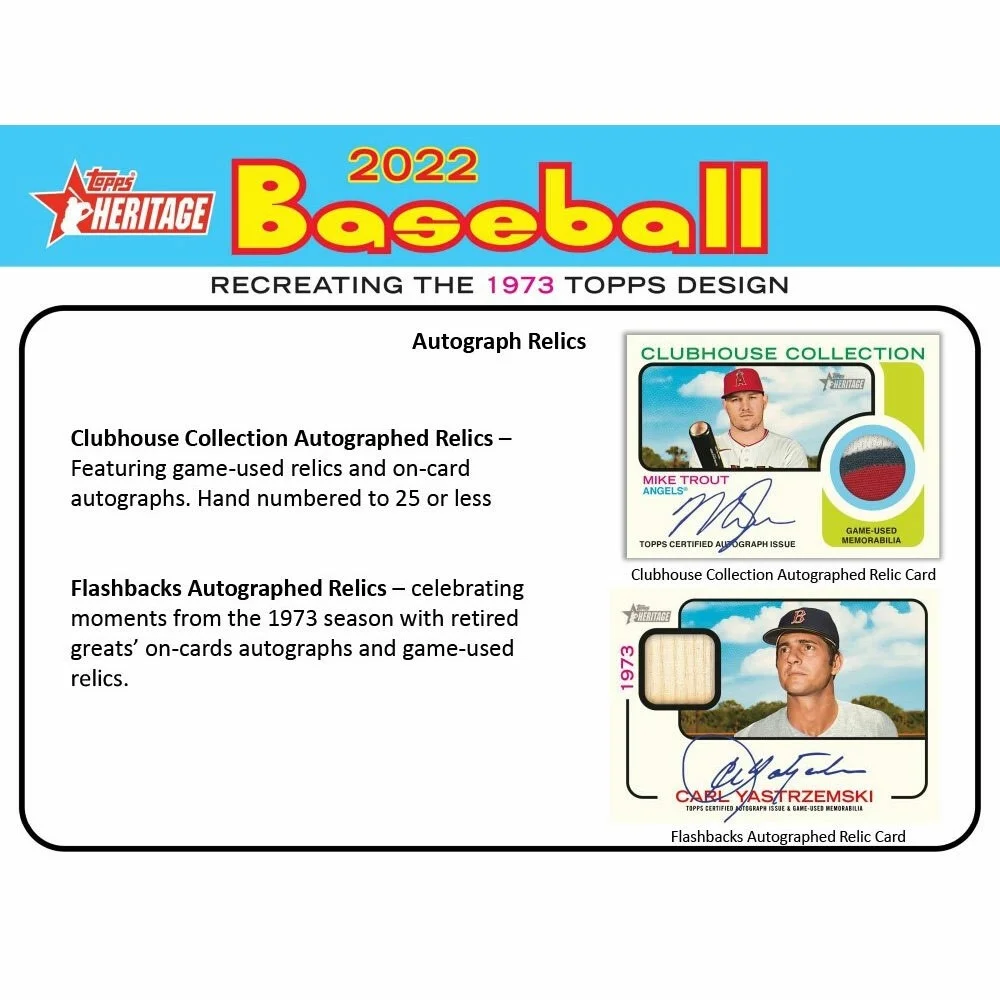 2022  Heritage MLB Baseball Hanger Box