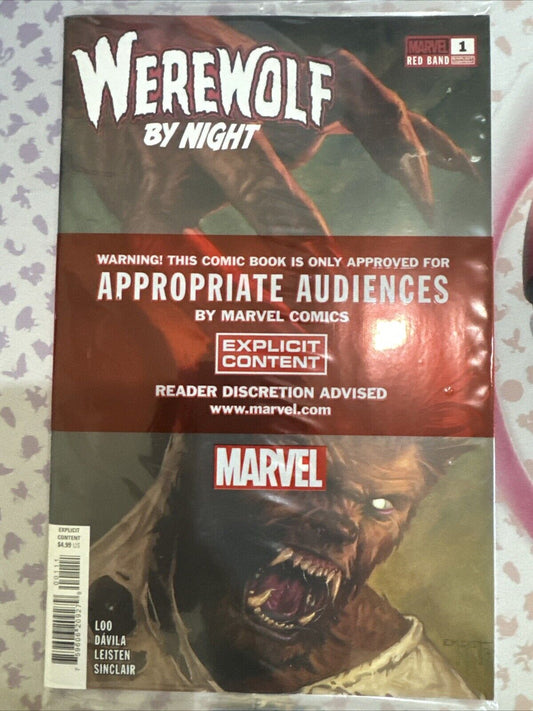WEREWOLF BY NIGHT: RED BAND #1 [POLYBAGGED] VF/NM MARVEL HOHC 2024