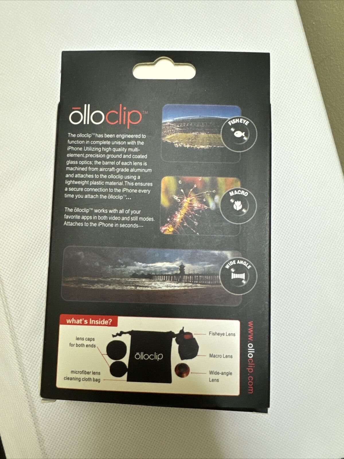Olloclip 3-in-One Photo Lens For IPhone 4 4s  Ipod Touch 4th Gen Red (KL)