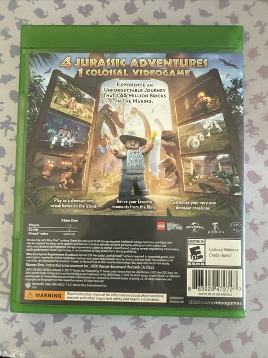 LEGO Jurassic World - Microsoft Xbox One Complete In Box
