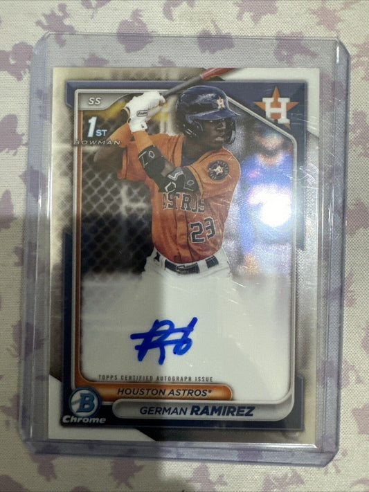 2024 Bowman - Chrome Prospect Autographs #CPA-GR German Ramirez (AU, RC)