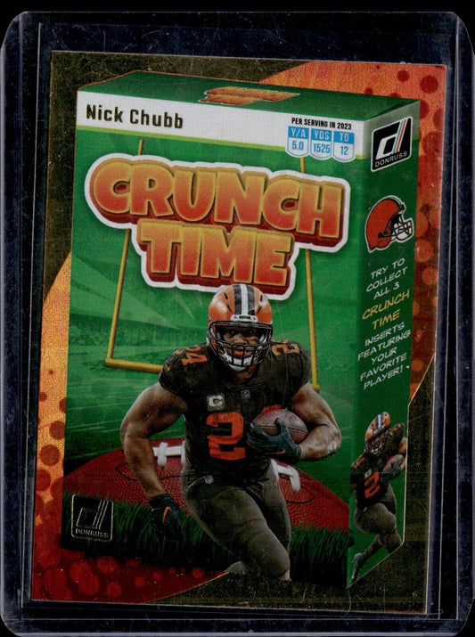 2023 Panini Donruss - Crunch Time #CT-11 Nick Chubb (Galactic)
