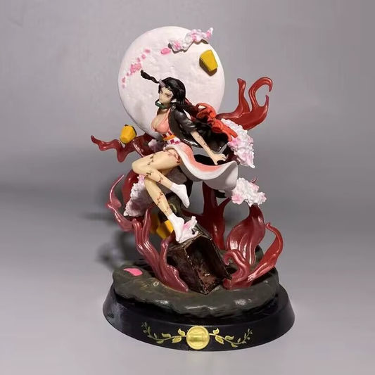 Demon Slayer Figures Kamado Nezuko Anime Figure Pvc Gk Statue Model Doll Cute Or