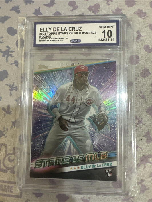 2024 Topps Series 1 - Stars of MLB #SMLB-23 Elly De La Cruz (RC) CCG Gem Mint 10