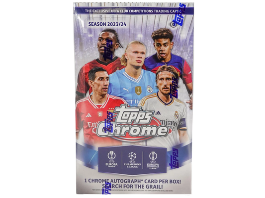 2023-24  Chrome UEFA Club Competitions Soccer Hobby Box