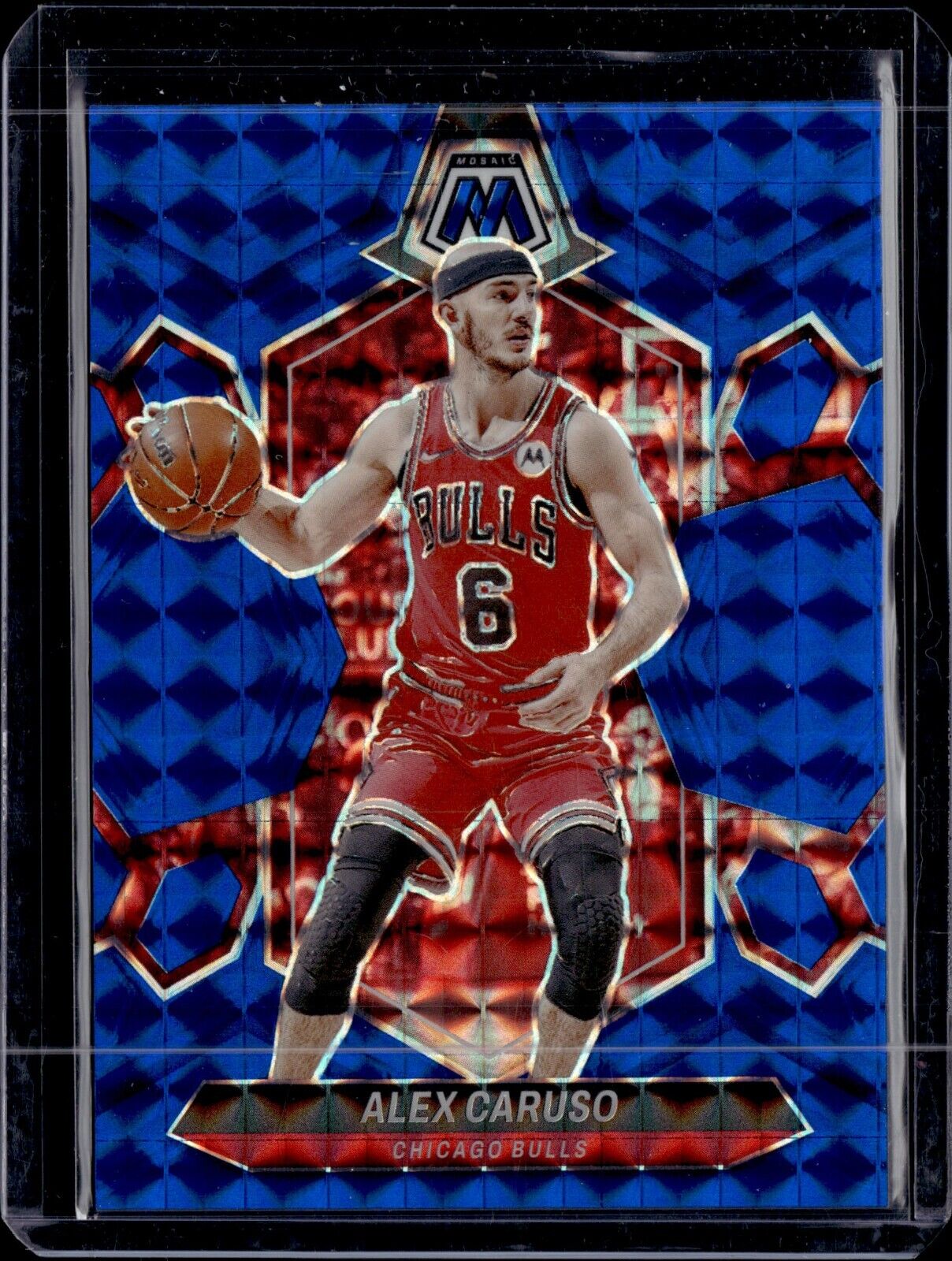 2023-24 Panini Mosaic Blue Mosaic Prizm #111 Alex Caruso /199