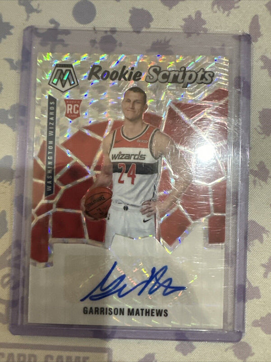 2019-20 Panini Mosaic - Rookie Scripts #RS-GMT Garrison Mathews (AU, RC)