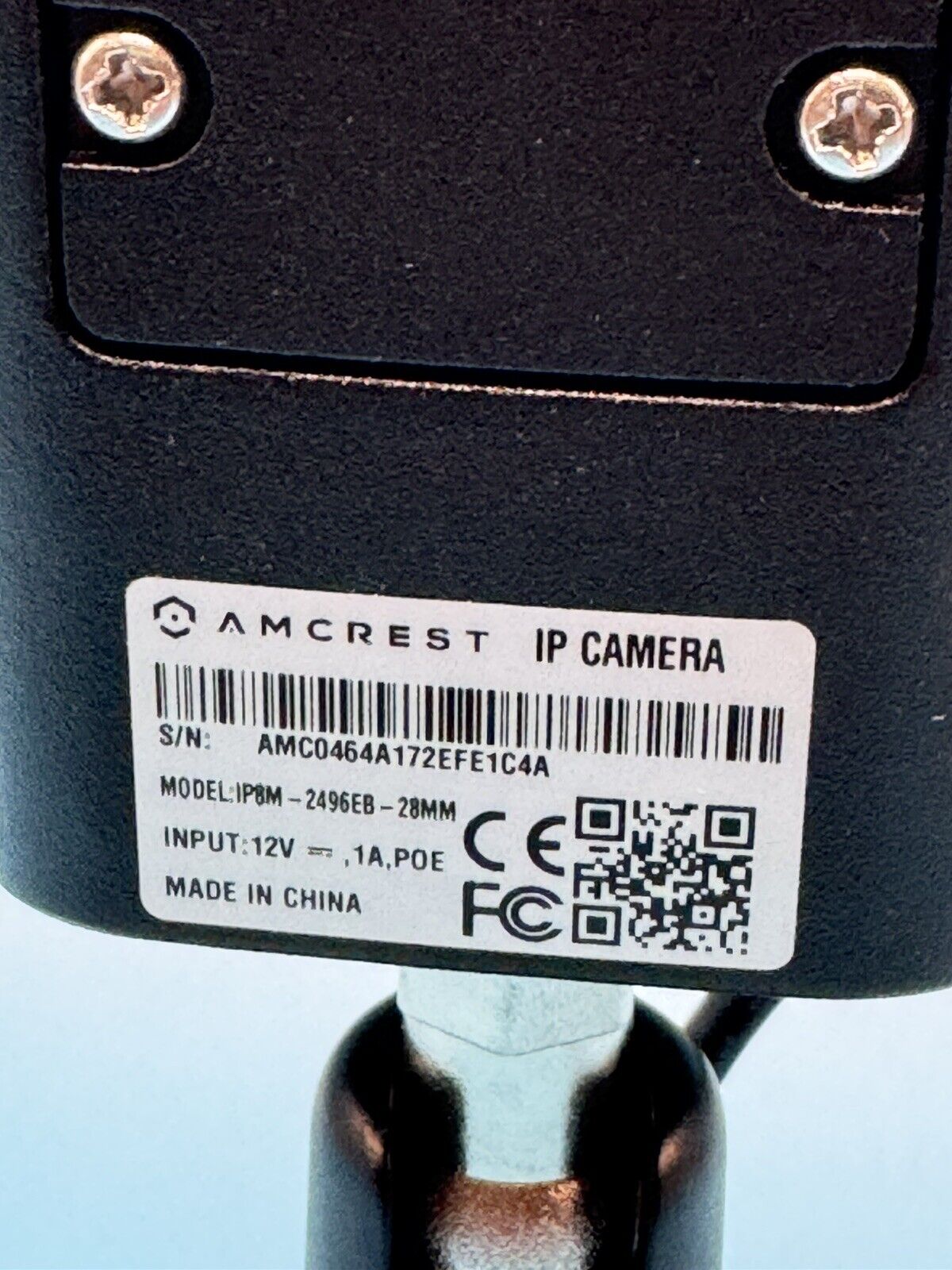 Amcrest IP8M-2496EB UltraHD Outdoor Bullet IP Security Camera Tested & Working