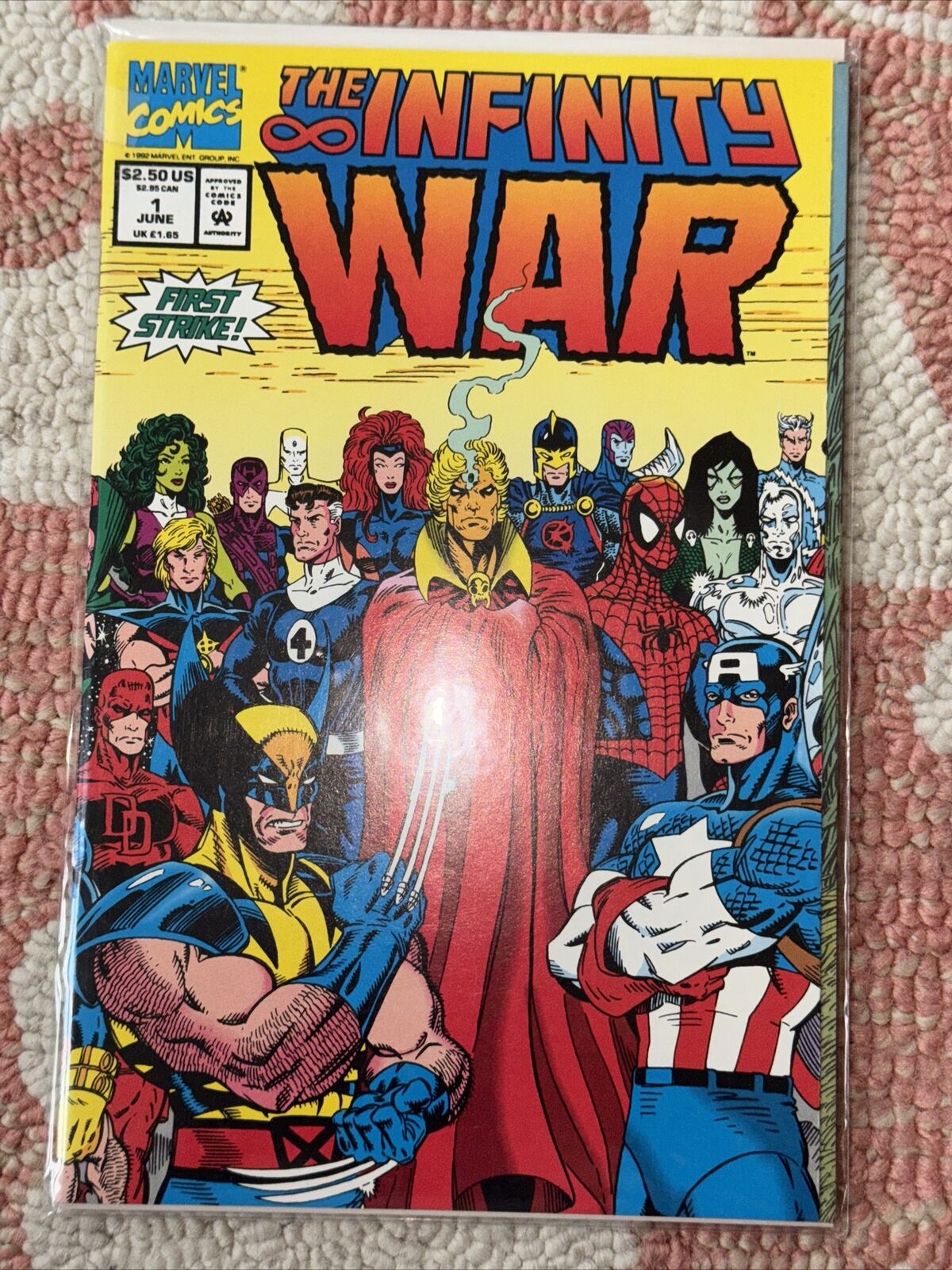 Infinity War #1 (1992) Marvel High Grade Comic Book Adam Warlock Thanos